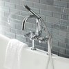 Aqua Vintage Deck-Mount Clawfoot Tub Faucet, Polished Chrome, Deck Mount AE8401DL